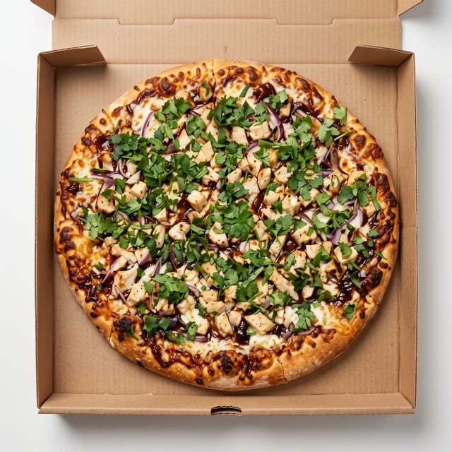 BBQ Chicken Pizza.