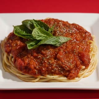 Spaghetti Marinara Meat Sauce & Meatballs